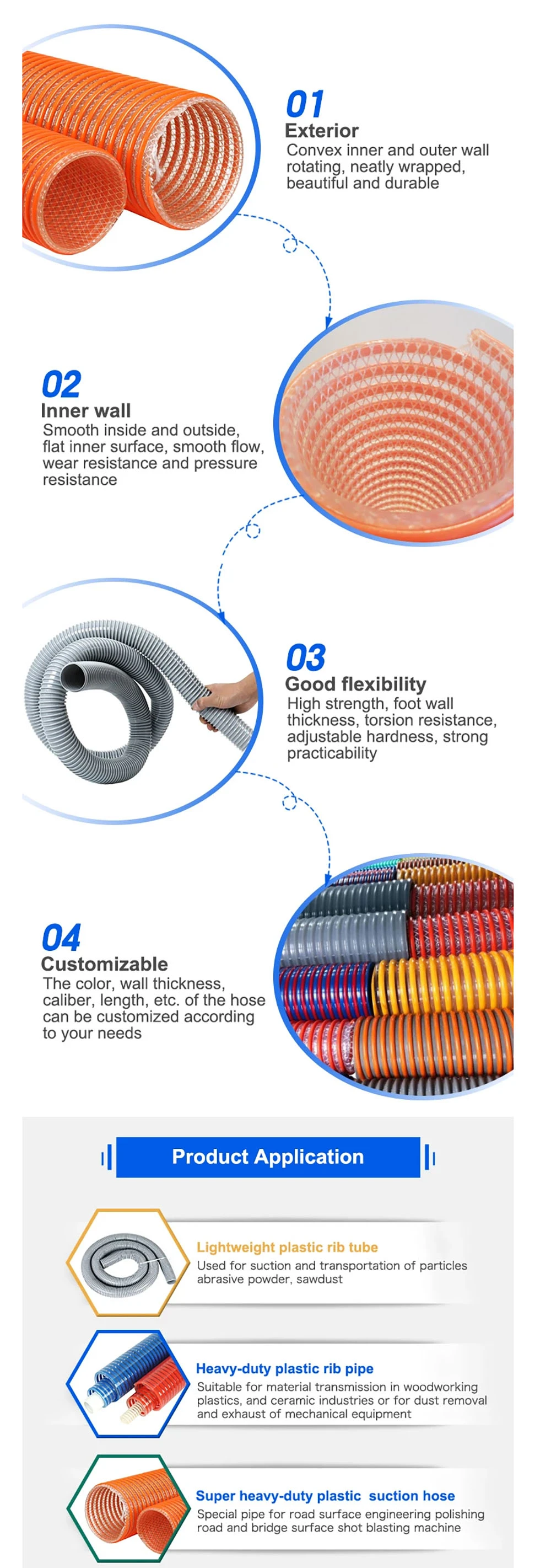 5 inch water suction hose-5