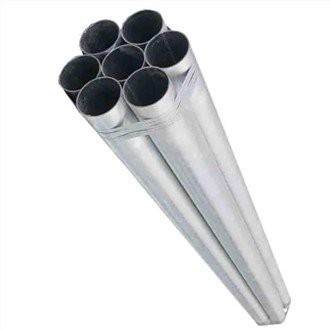 Varmförzinkat runt stålrör