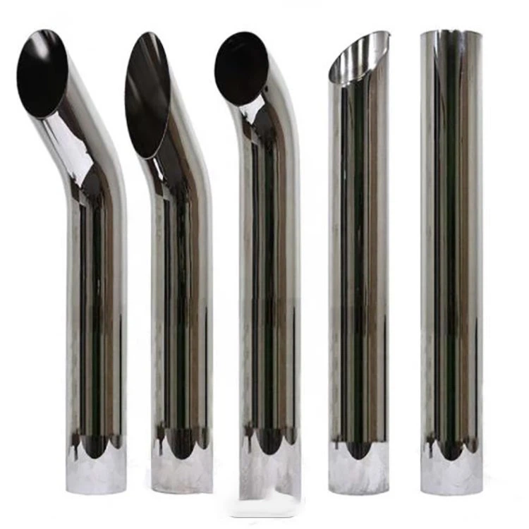 Lastbil krom avgasrör